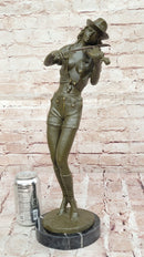 Cowgirl Violinist Bronze Sculpture – Western Music