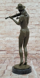 Cowgirl Violinist Bronze Sculpture – Western Music