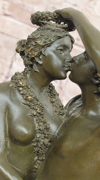 Romantic Lovers & Cherubs Bronze Sculpture by Milo