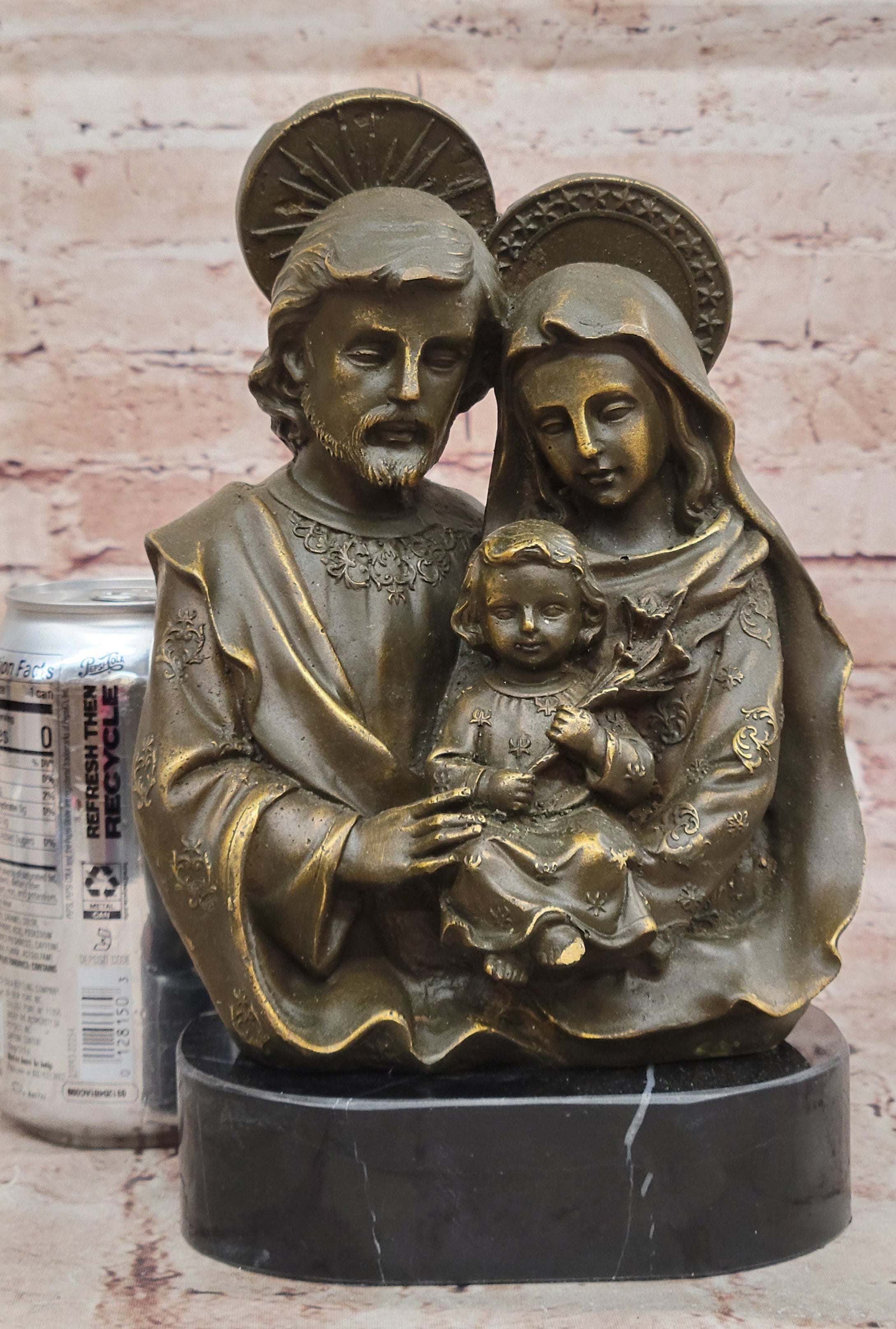 Holy Family Bronze – Jesus, Mary & Joseph Sculpture