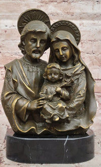 Holy Family Bronze – Jesus, Mary & Joseph Sculpture