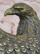 American Patriotism Freedom Eagle Real Bronze Sculpture by Moigniez Figurine