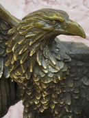 American Patriotism Freedom Eagle Real Bronze Sculpture by Moigniez Figurine