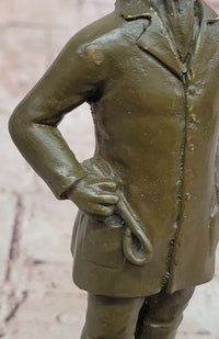 Anthropomorphic Dog Bronze Sculpture on Book - Whimsical Art