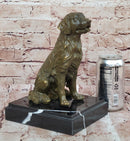 Sitting Retriever Bronze - Golden Retriever Labrador Art