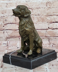 Sitting Retriever Bronze - Golden Retriever Labrador Art