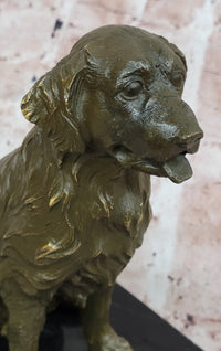 Sitting Retriever Bronze - Golden Retriever Labrador Art