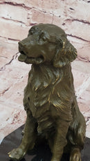 Sitting Retriever Bronze - Golden Retriever Labrador Art