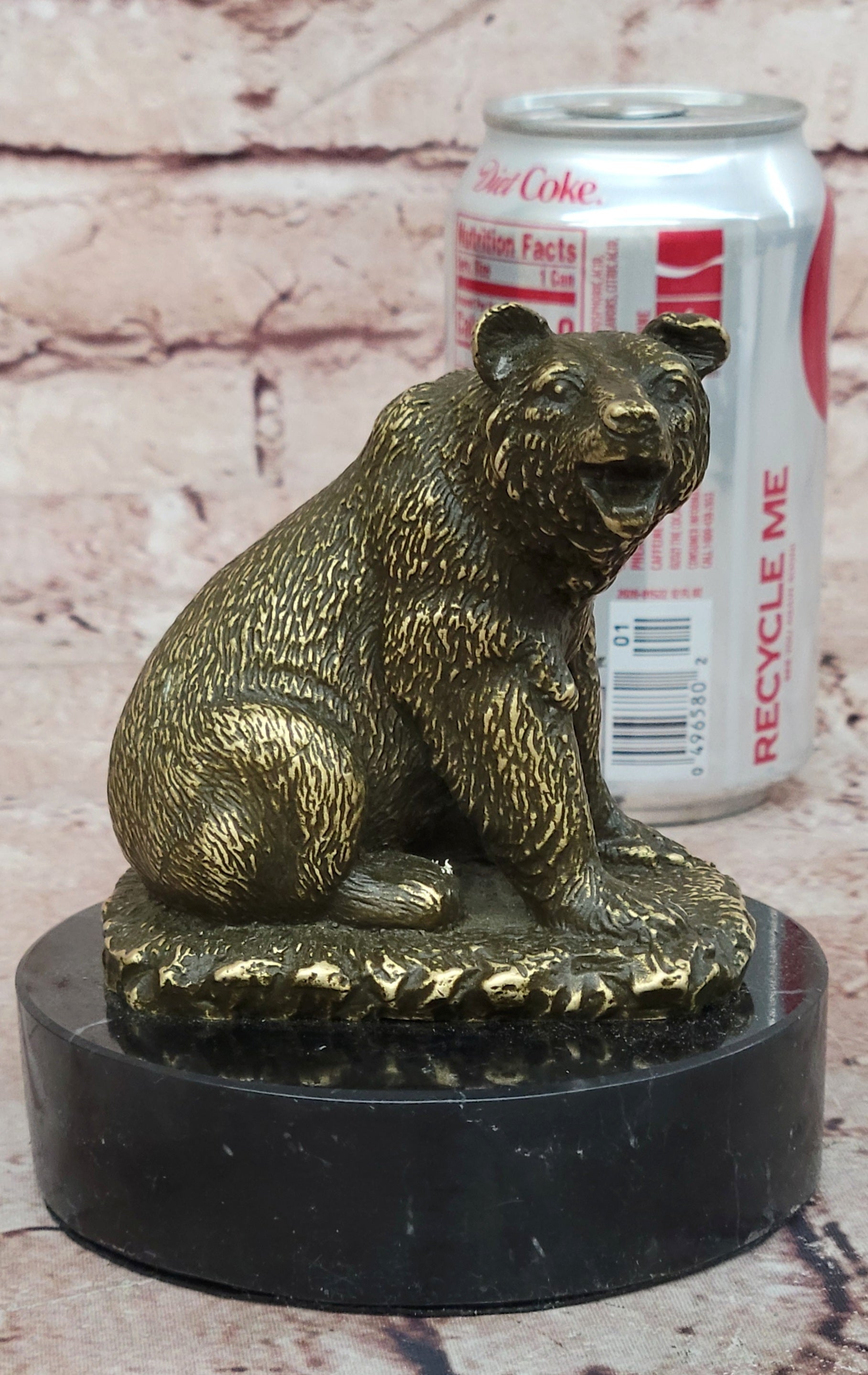 Signed Original William Grizzly Bear Wildlife Animal Artwork Bronze Sculpture Statue