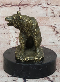 Signed Original William Grizzly Bear Wildlife Animal Artwork Bronze Sculpture Statue