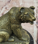 Signed Original William Grizzly Bear Wildlife Animal Artwork Bronze Sculpture Statue