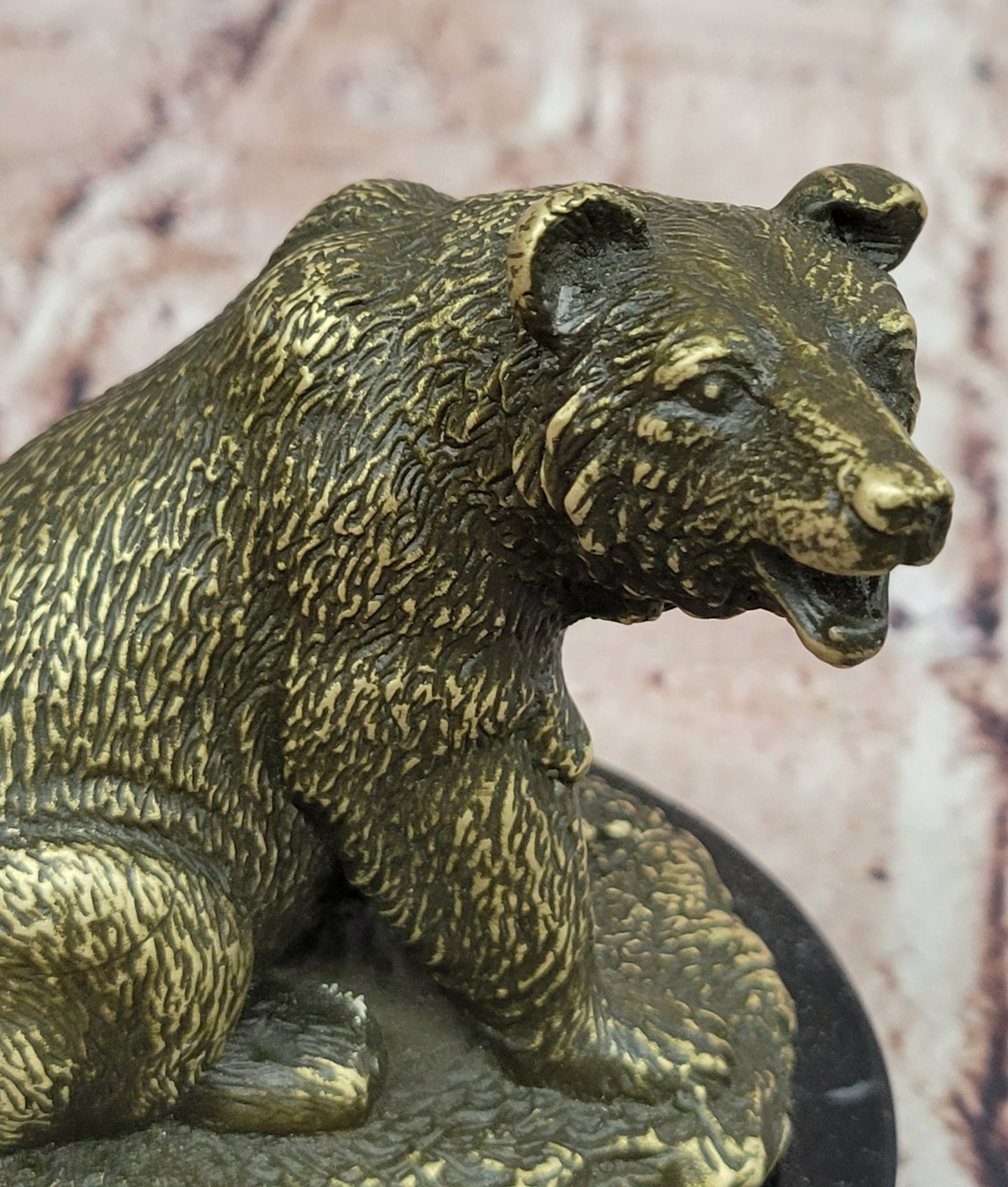 Signed Original William Grizzly Bear Wildlife Animal Artwork Bronze Sculpture Statue