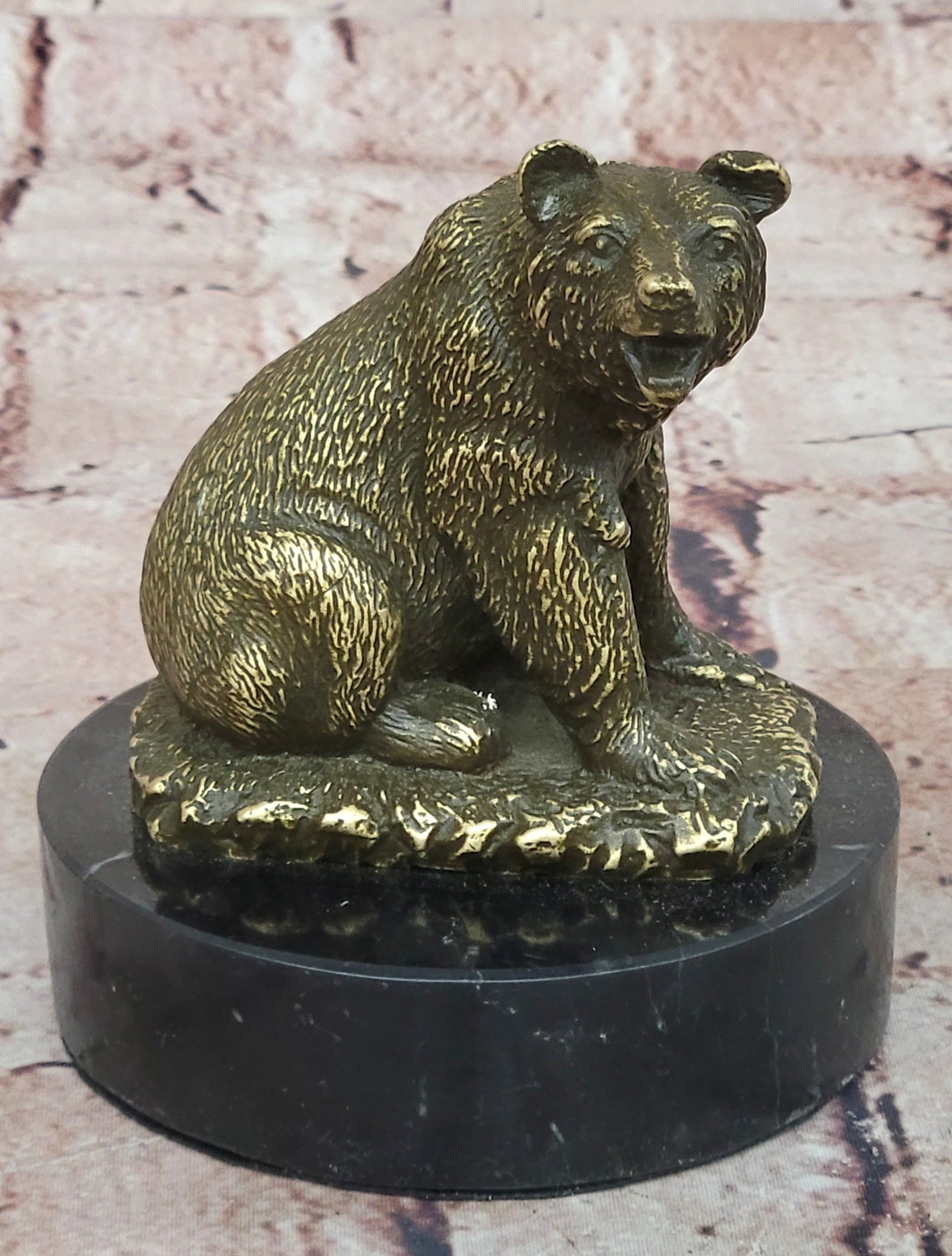 Signed Original William Grizzly Bear Wildlife Animal Artwork Bronze Sculpture Statue