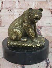 Signed Original William Grizzly Bear Wildlife Animal Artwork Bronze Sculpture Statue