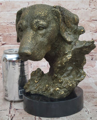 Bronze Labrador Retriever Dog Head - Signed Original Art