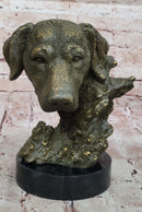 Bronze Labrador Retriever Dog Head - Signed Original Art