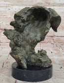 Bronze Labrador Retriever Dog Head - Signed Original Art