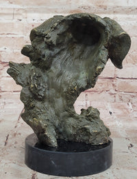 Bronze Labrador Retriever Dog Head - Signed Original Art