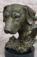 Bronze Labrador Retriever Dog Head - Signed Original Art