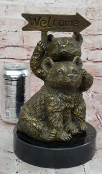 Bear Cub Welcome – Bronze Finish