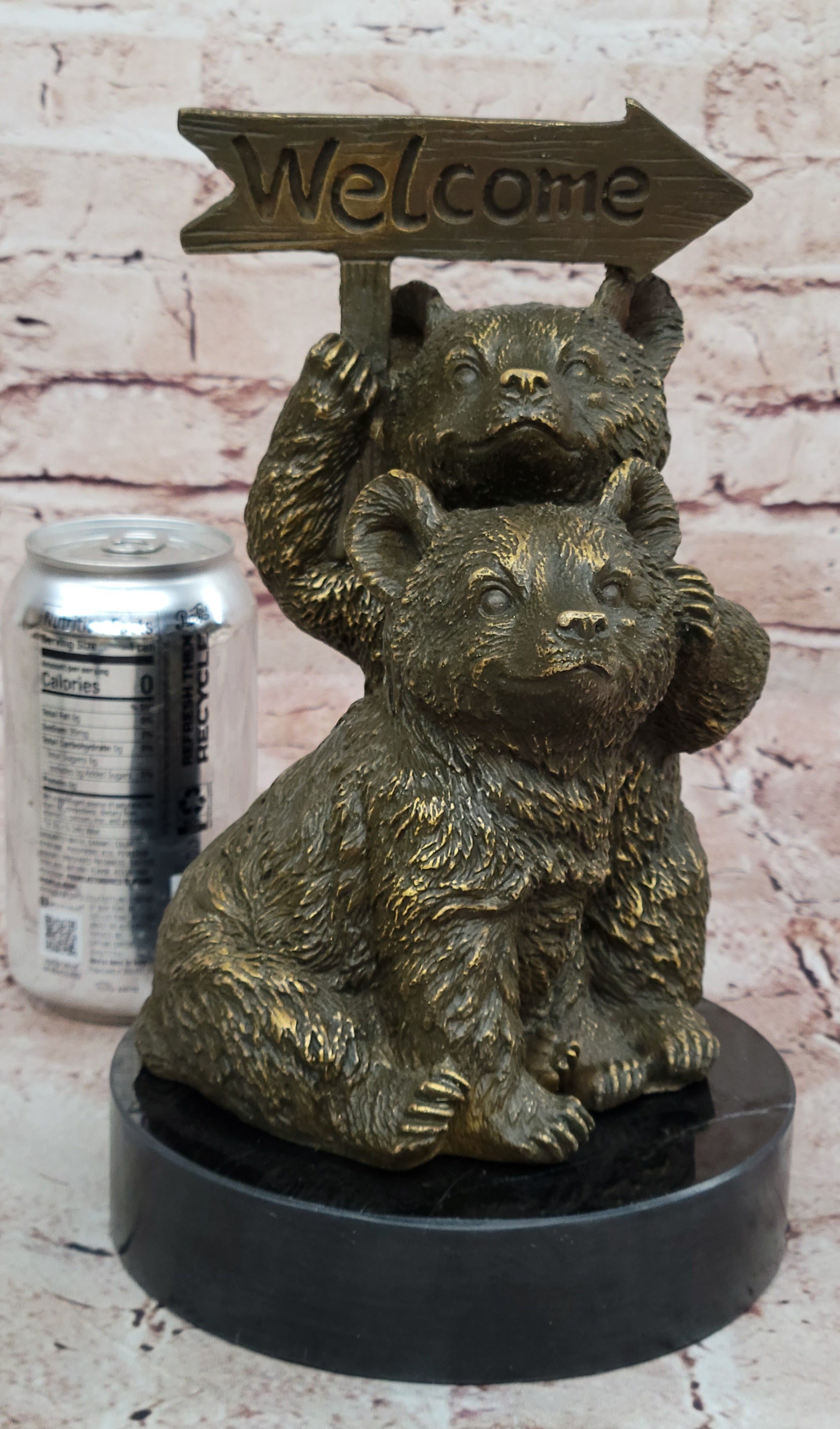 Bear Cub Welcome – Bronze Finish