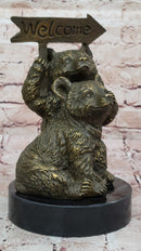 Bear Cub Welcome – Bronze Finish