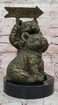 Bear Cub Welcome – Bronze Finish