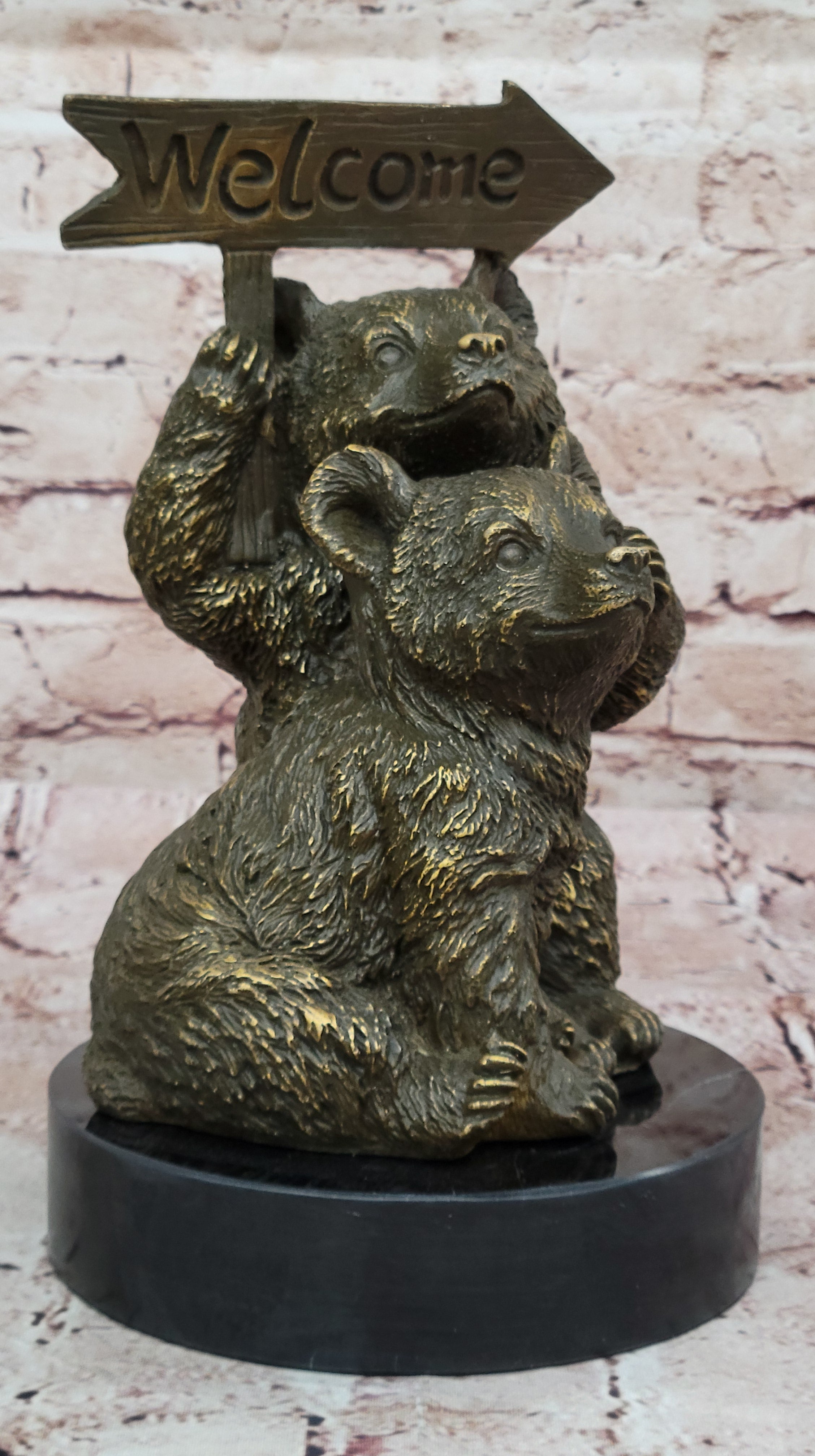 Bear Cub Welcome – Bronze Finish