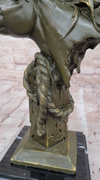 Bronze Horse Head Bust with Rope – Equestrian Sculpture