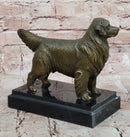 Bronze Golden Retriever Dog Realistic Pet Sculpture
