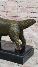 Bronze Golden Retriever Dog Realistic Pet Sculpture