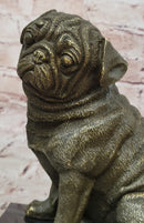Sitting Pug Bronze - Realistic Dog Breed Art