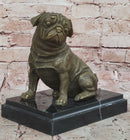Sitting Pug Bronze - Realistic Dog Breed Art
