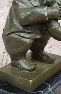 Bear Playing Saxophone Bronze Sculpture - Animal Music Art