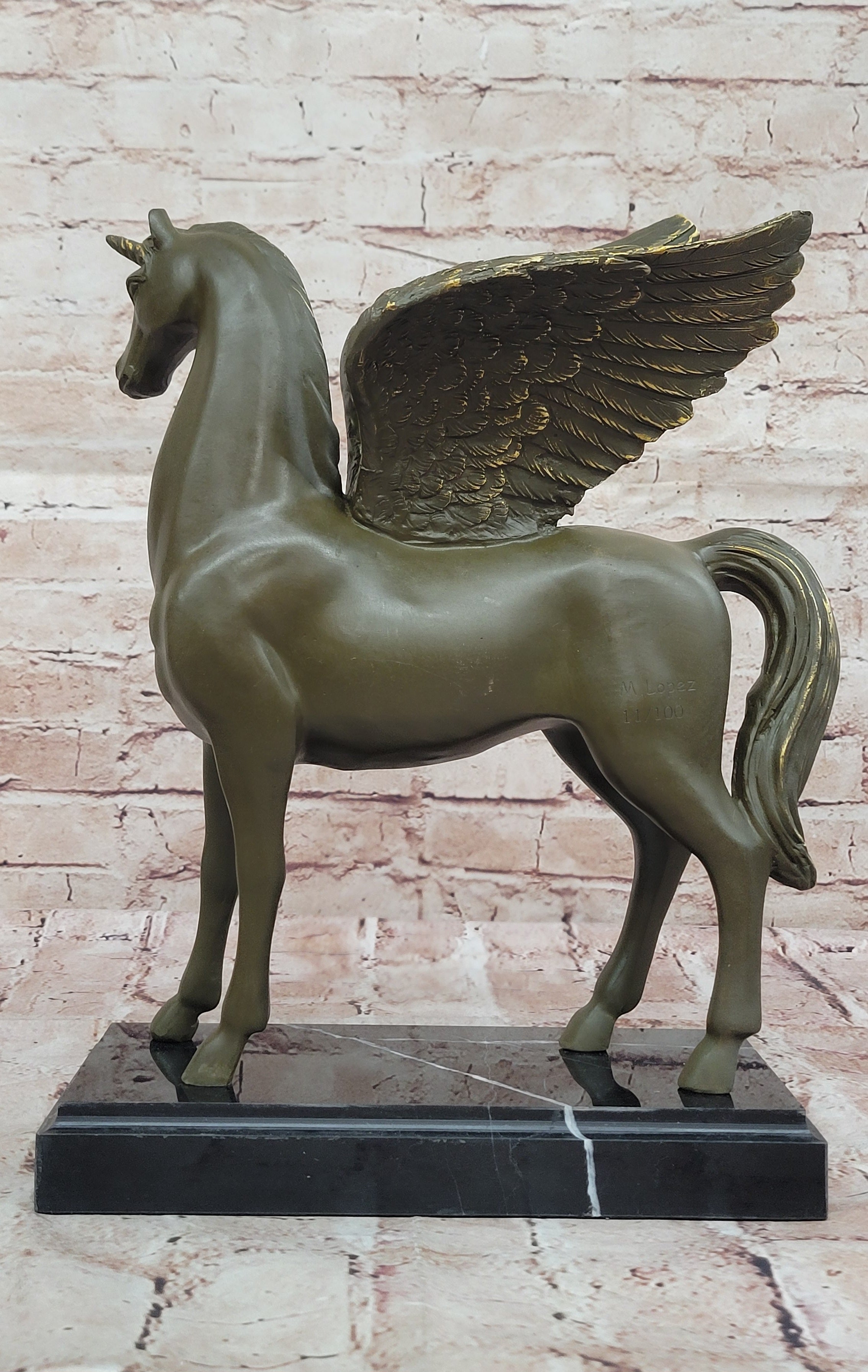 Bronze Pegasus Unicorn – Mythical Winged Horse