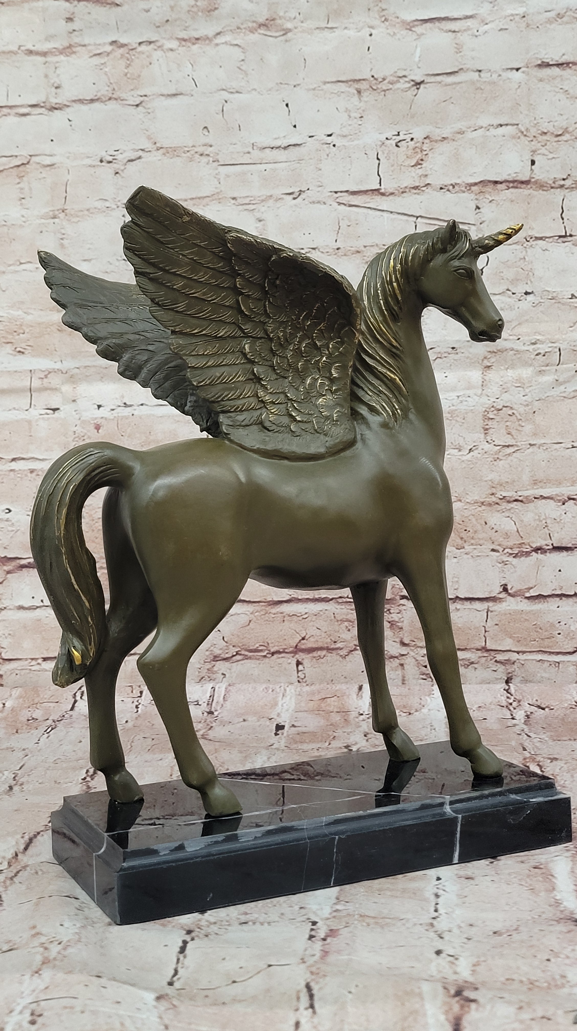Bronze Pegasus Unicorn – Mythical Winged Horse