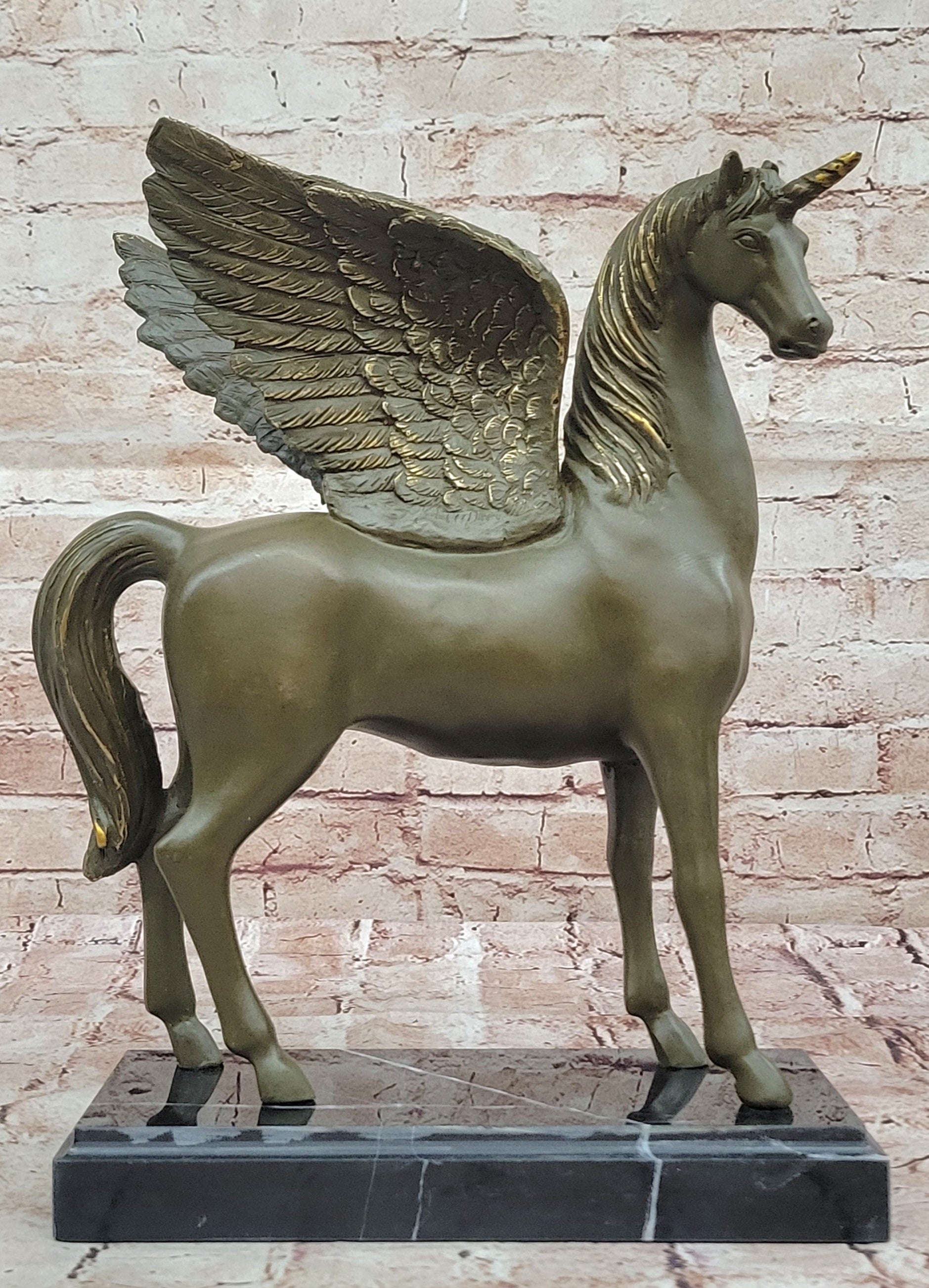 Bronze Pegasus Unicorn – Mythical Winged Horse