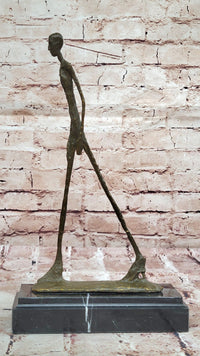 Walking Man Bronze Sculpture – Giacometti Style Art