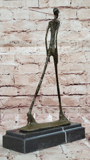 Walking Man Bronze Sculpture – Giacometti Style Art