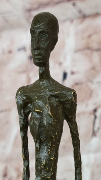 Walking Man Bronze Sculpture – Giacometti Style Art