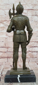 Limited Edition Kamiko Bronze Sculpture Tabletop Statue Knight Medieval Warrior