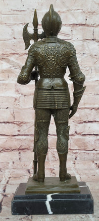 Limited Edition Kamiko Bronze Sculpture Tabletop Statue Knight Medieval Warrior
