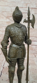 Limited Edition Kamiko Bronze Sculpture Tabletop Statue Knight Medieval Warrior