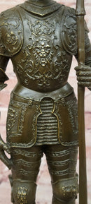 Limited Edition Kamiko Bronze Sculpture Tabletop Statue Knight Medieval Warrior