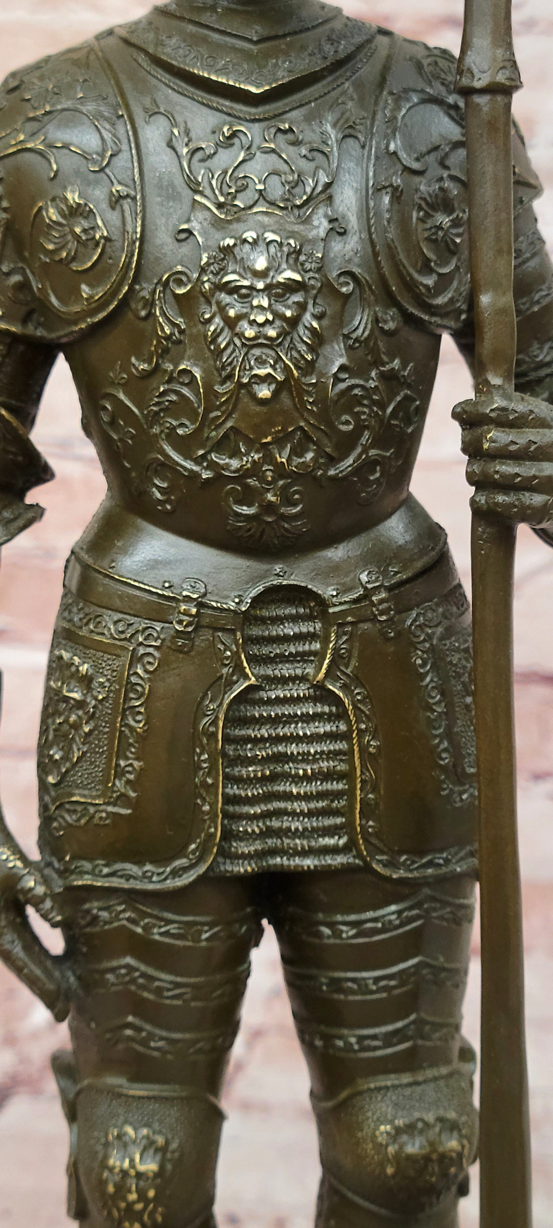 Limited Edition Kamiko Bronze Sculpture Tabletop Statue Knight Medieval Warrior