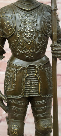 Limited Edition Kamiko Bronze Sculpture Tabletop Statue Knight Medieval Warrior