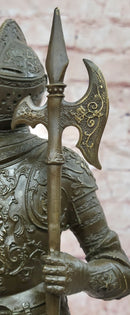 Limited Edition Kamiko Bronze Sculpture Tabletop Statue Knight Medieval Warrior
