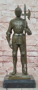 Limited Edition Kamiko Bronze Sculpture Tabletop Statue Knight Medieval Warrior
