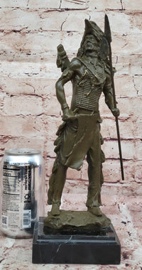 Native American Warrior Bronze - Plains Tribe Art