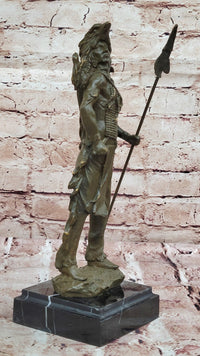 Native American Warrior Bronze - Plains Tribe Art